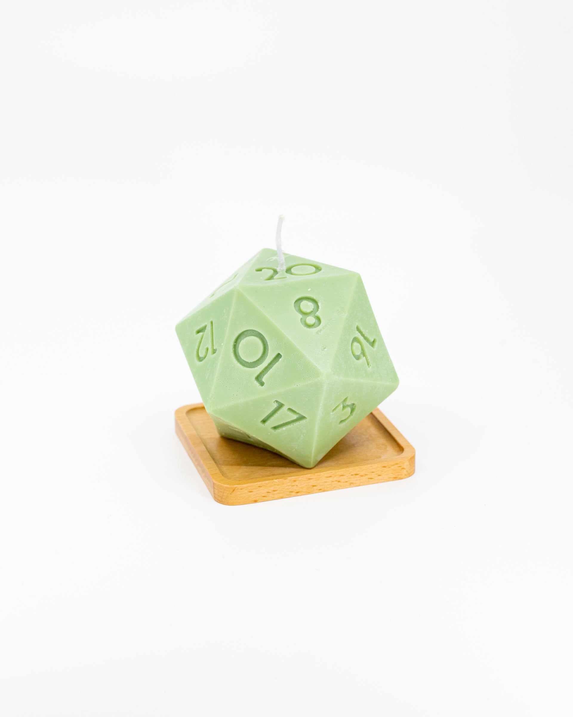 Long-Burn Soy/Beeswax D20 Aromatic DND Candle - Emberglow Gaming