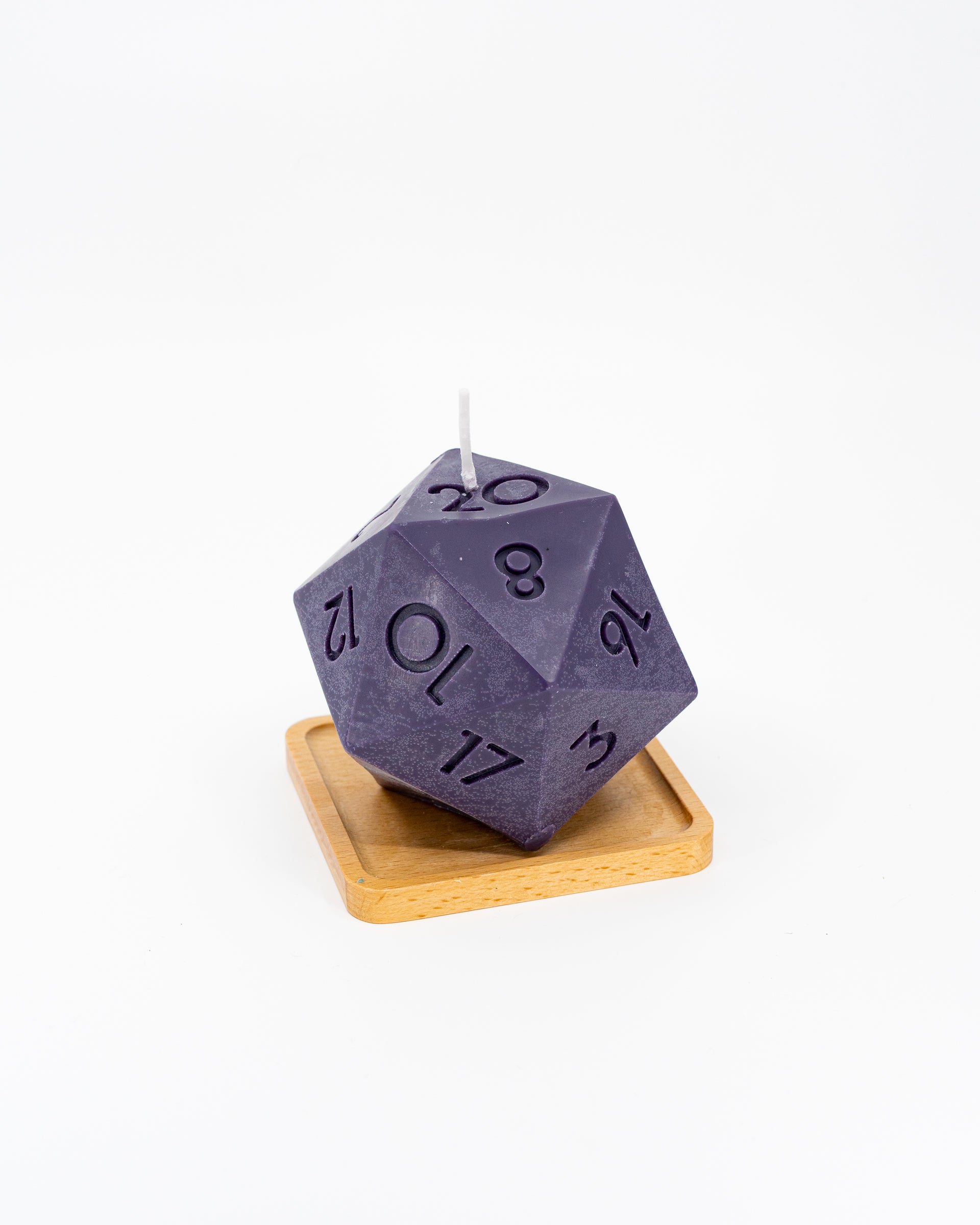 Long-Burn Soy/Beeswax D20 Aromatic DND Candle - Emberglow Gaming