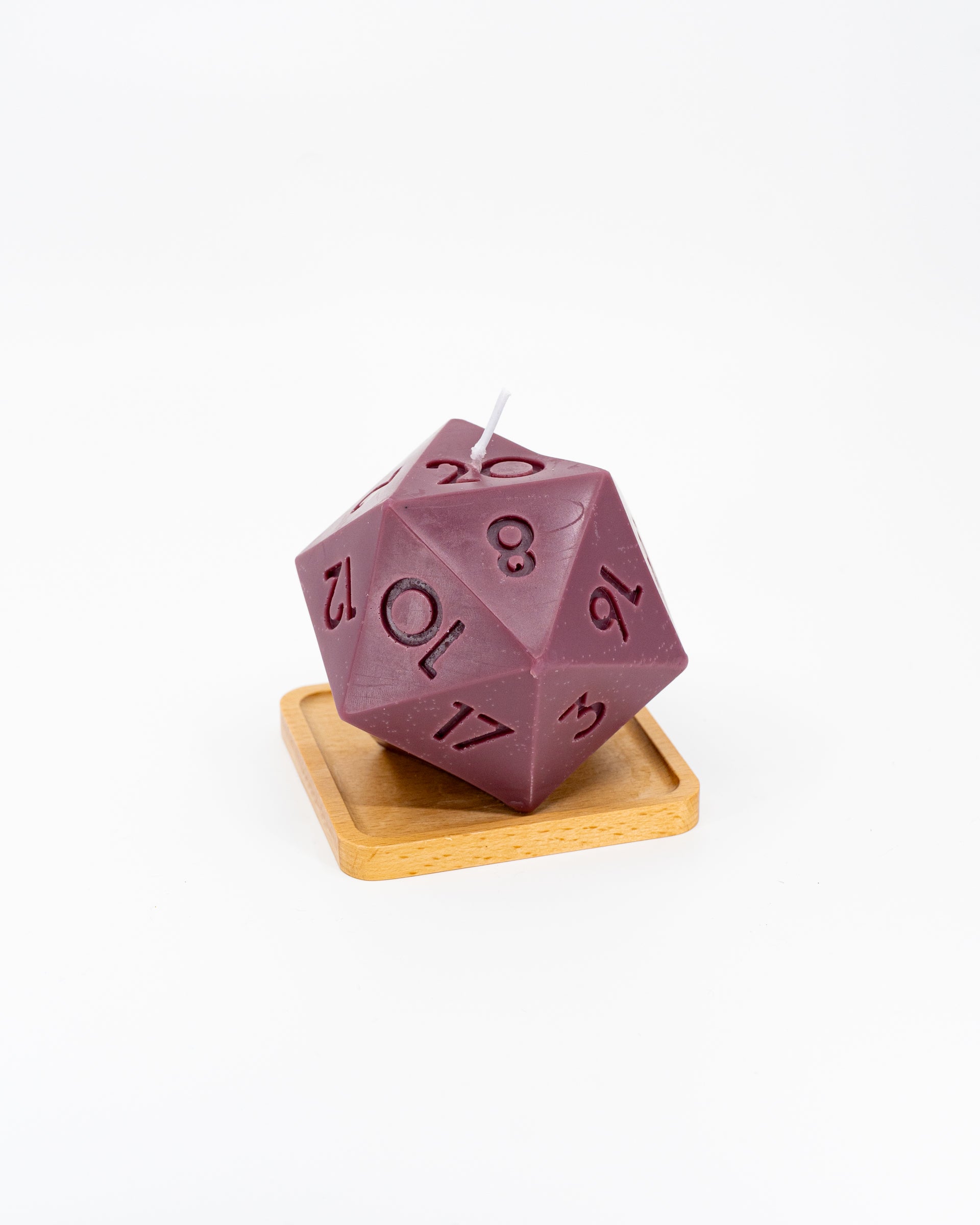Long-Burn Soy/Beeswax D20 Aromatic DND Candle - Emberglow Gaming