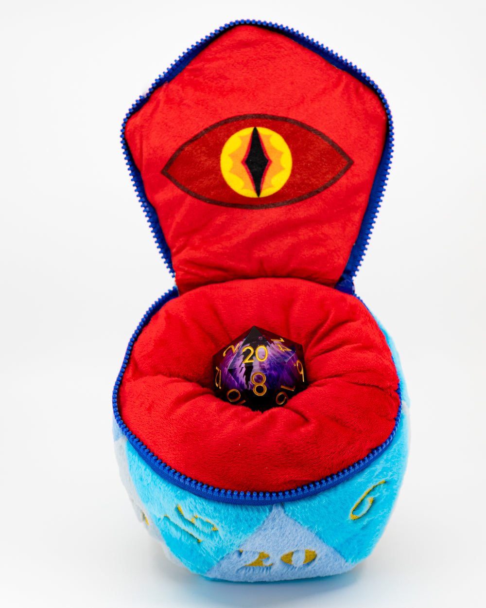 Lil' Lucky - 6.5" Stuffed D20 Plushie - Emberglow Gaming
