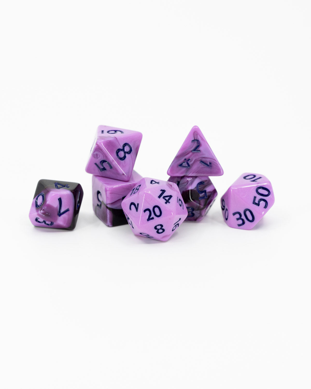Heatherberry | 7 Piece Acrylic Dice Set