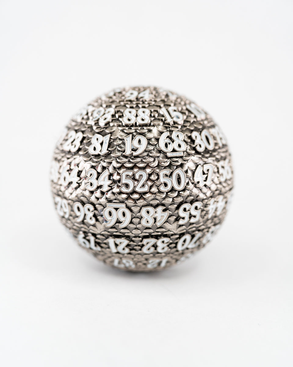 Bahamut's Spawn | Metal | Individual d100 Percentile Dice - Emberglow Gaming