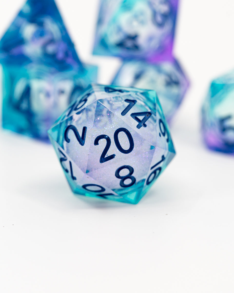 Lodestar | 7 Piece Liquid Core Dice Set - Emberglow Gaming