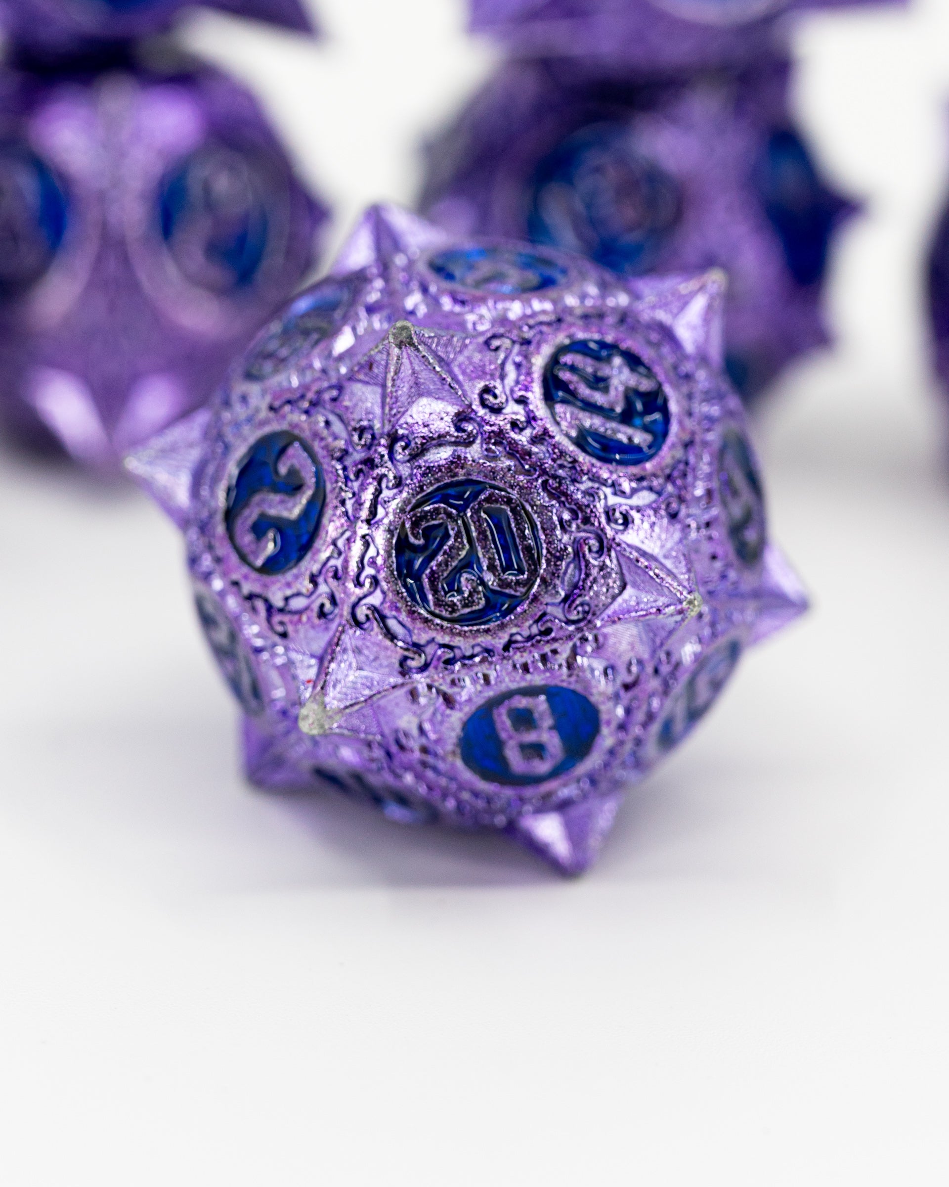Color My World | 7 Piece Metal Dice Set - Emberglow Gaming