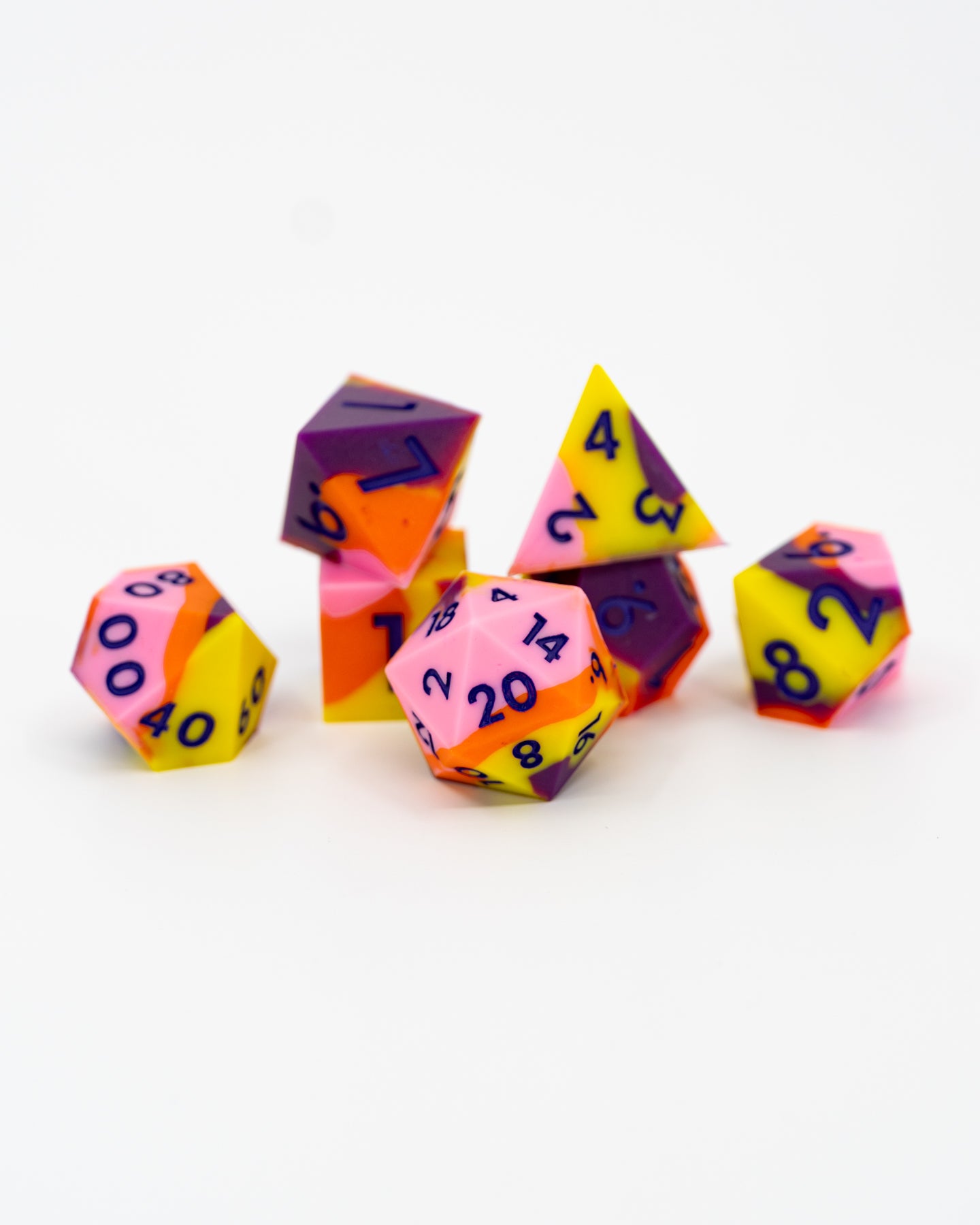 Disco Doom | 7 Piece Soft Silicone Dice Set