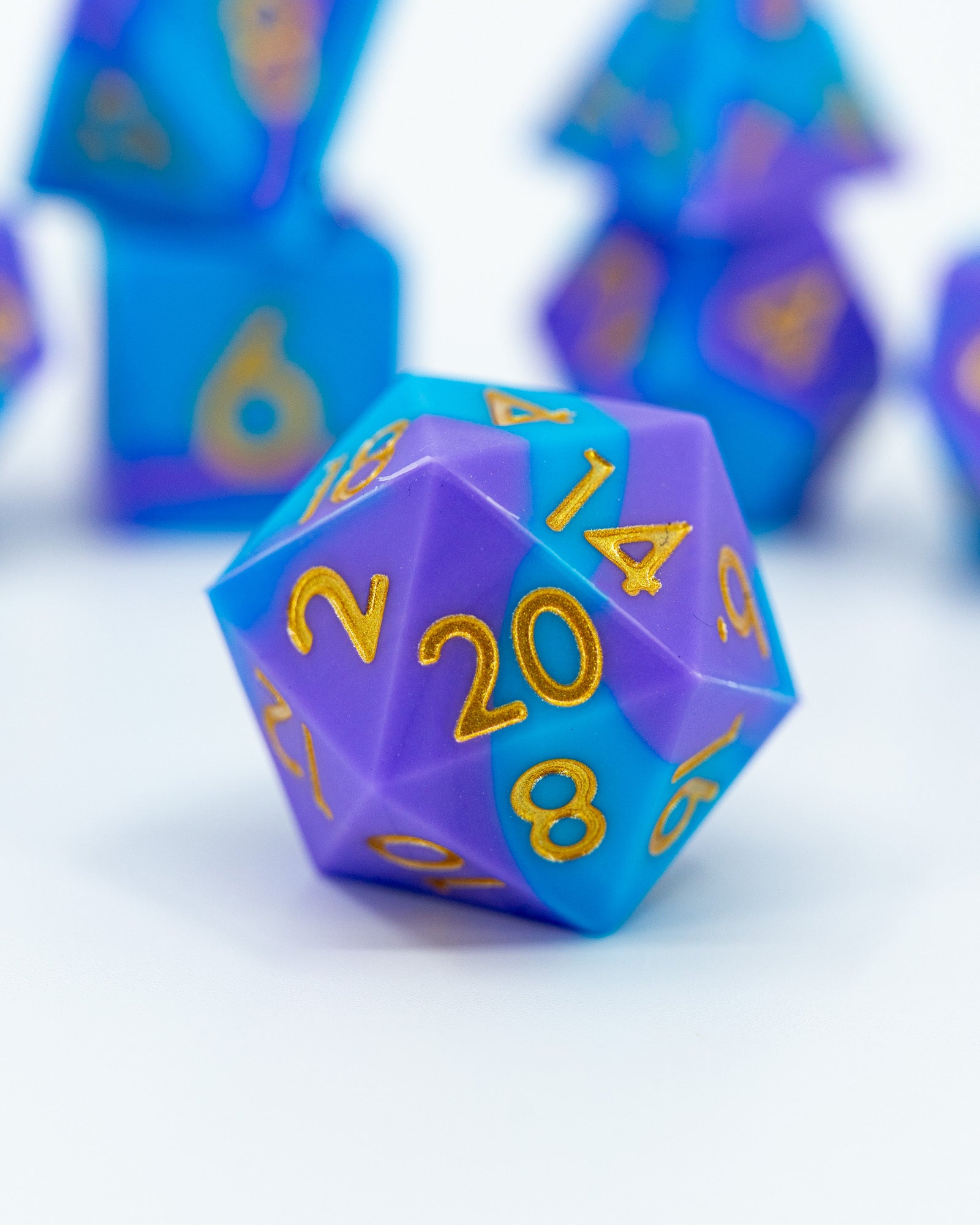 Cool Pastel | 7 Piece Soft Silicone Dice Set