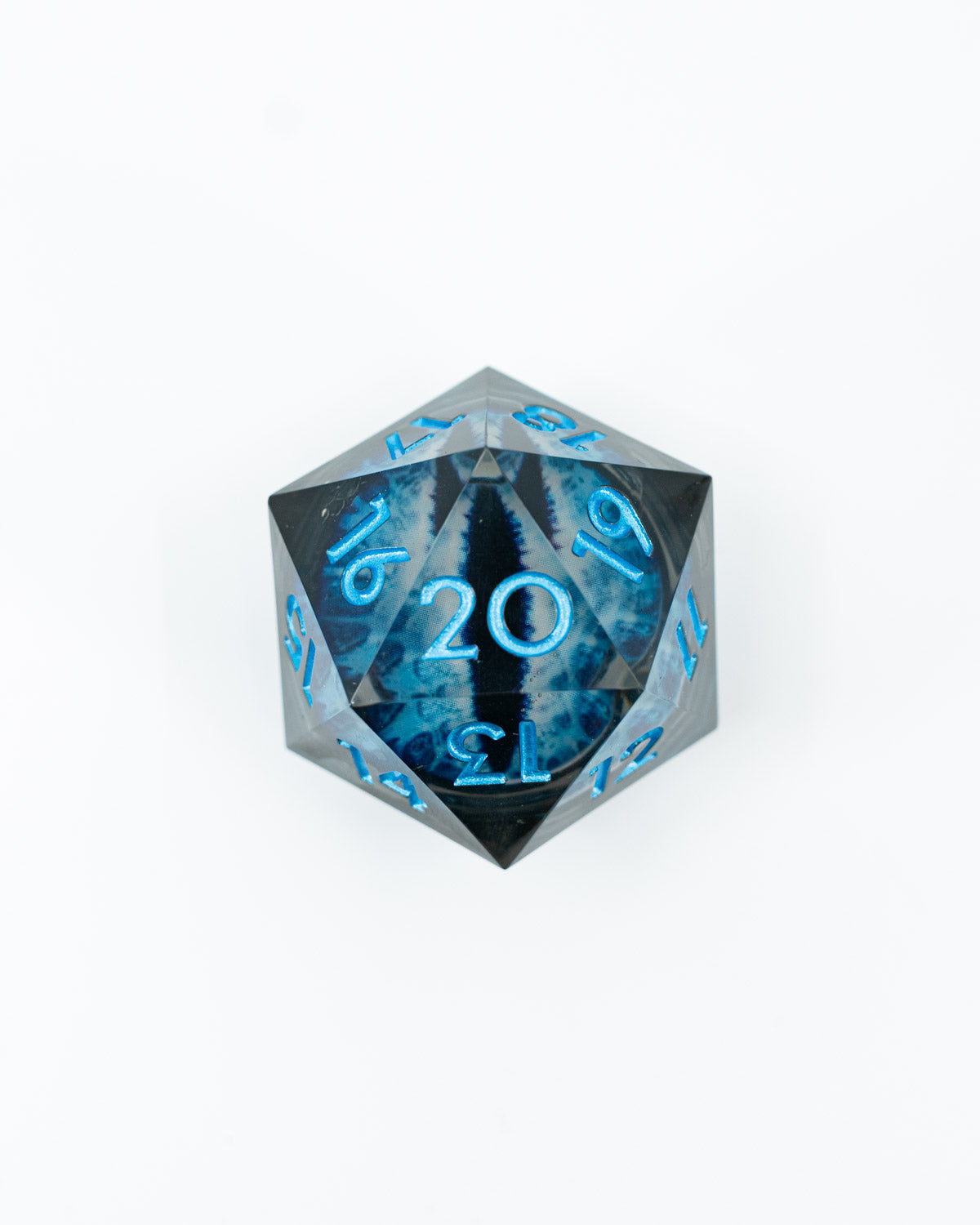 Megalodon | Floating Eye Inclusion | 33MM Sharp Edge D20