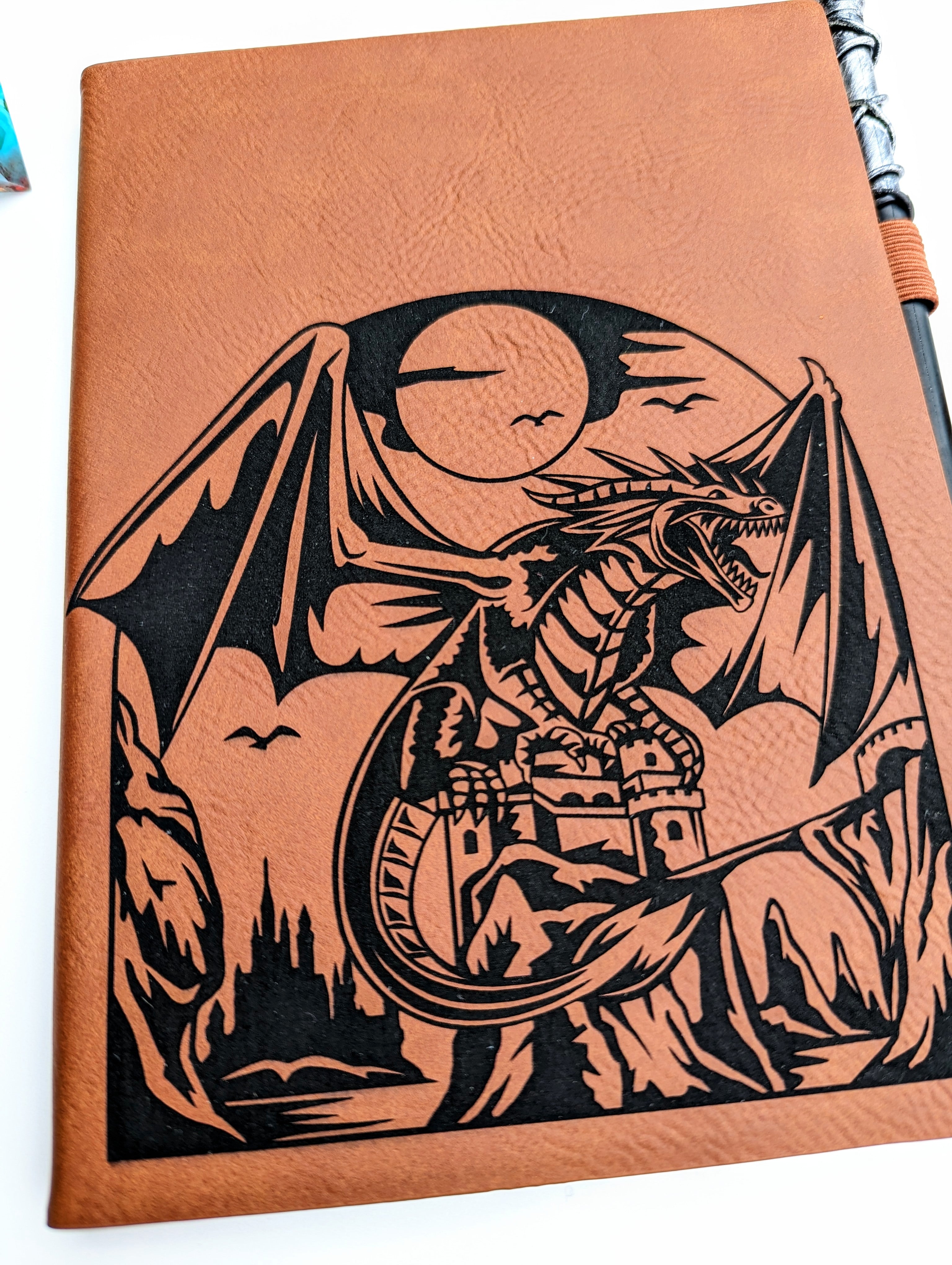 Klauth's Conquest | Vegan Leather D&D Campaign Journal - Emberglow Gaming