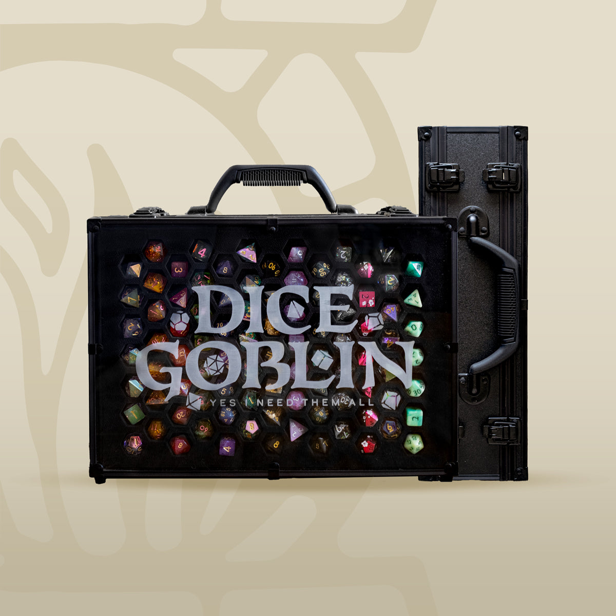 COLOSSAL Dice Goblin | 66 Set Capacity | Plexi Glass Dice Display Case - Emberglow Gaming
