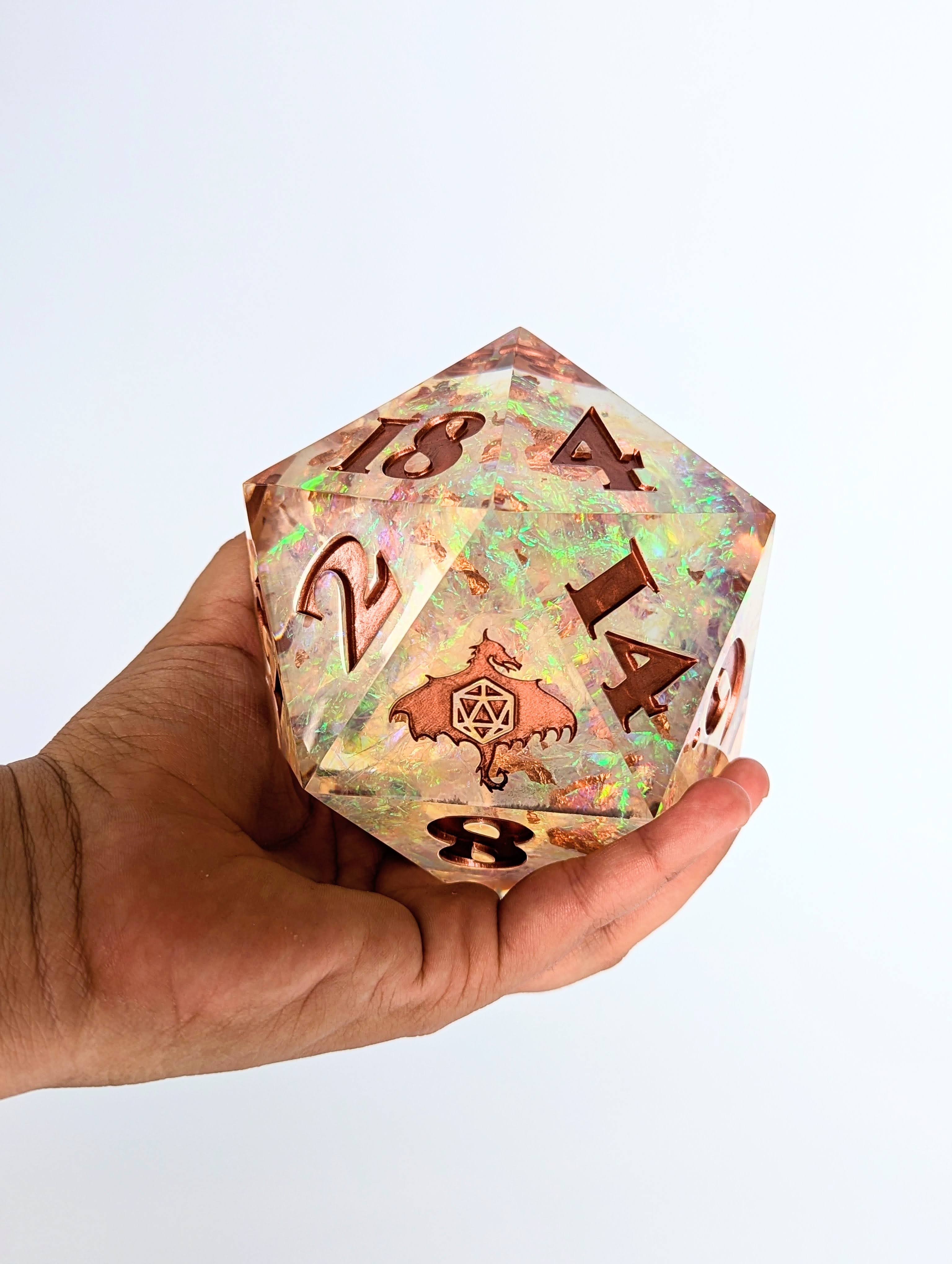 Faith's Farthing | Sharp Edge 95mm D20 - Emberglow Gaming