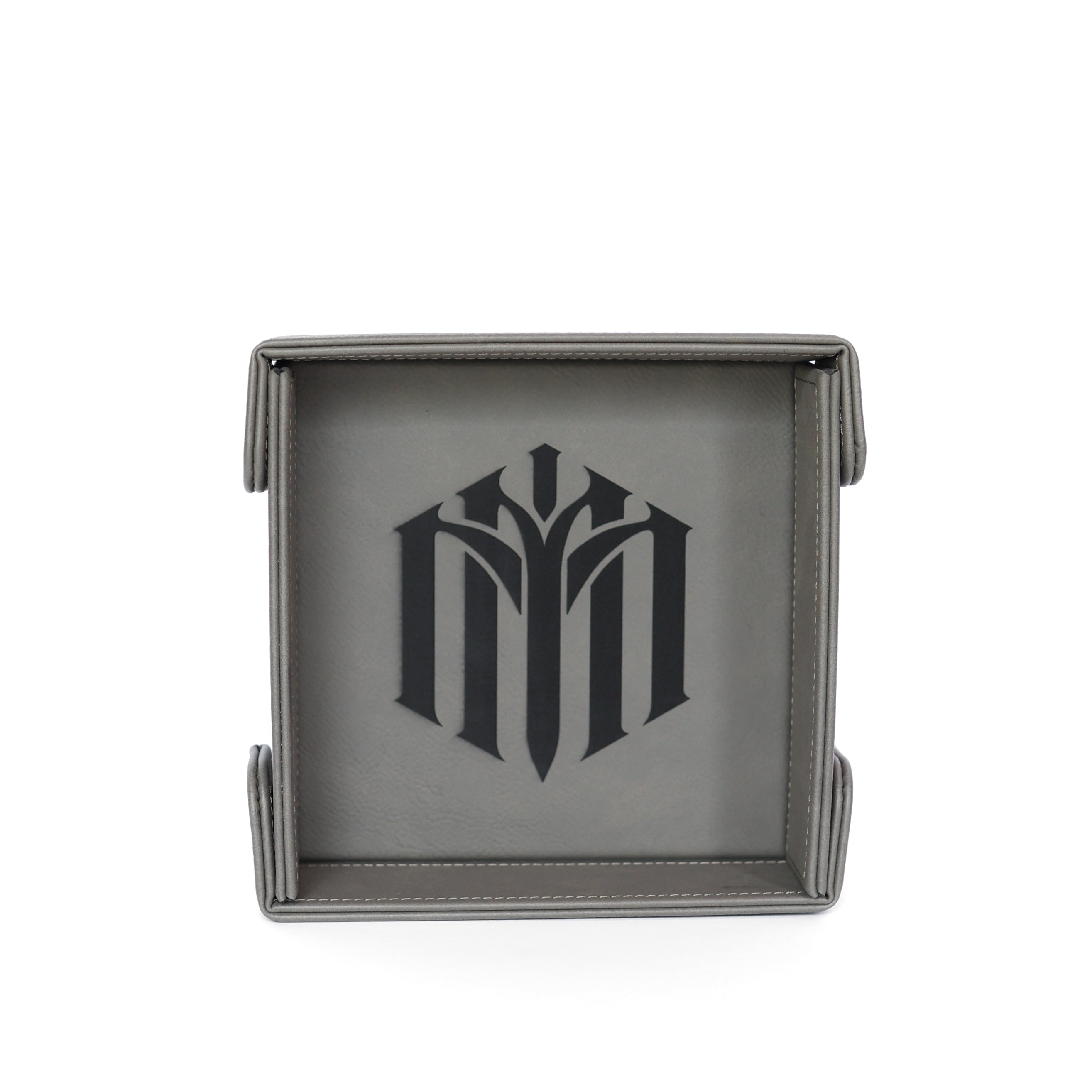 Minmaxed | SM Magnetic Vegan Leather Dice Tray (Square)