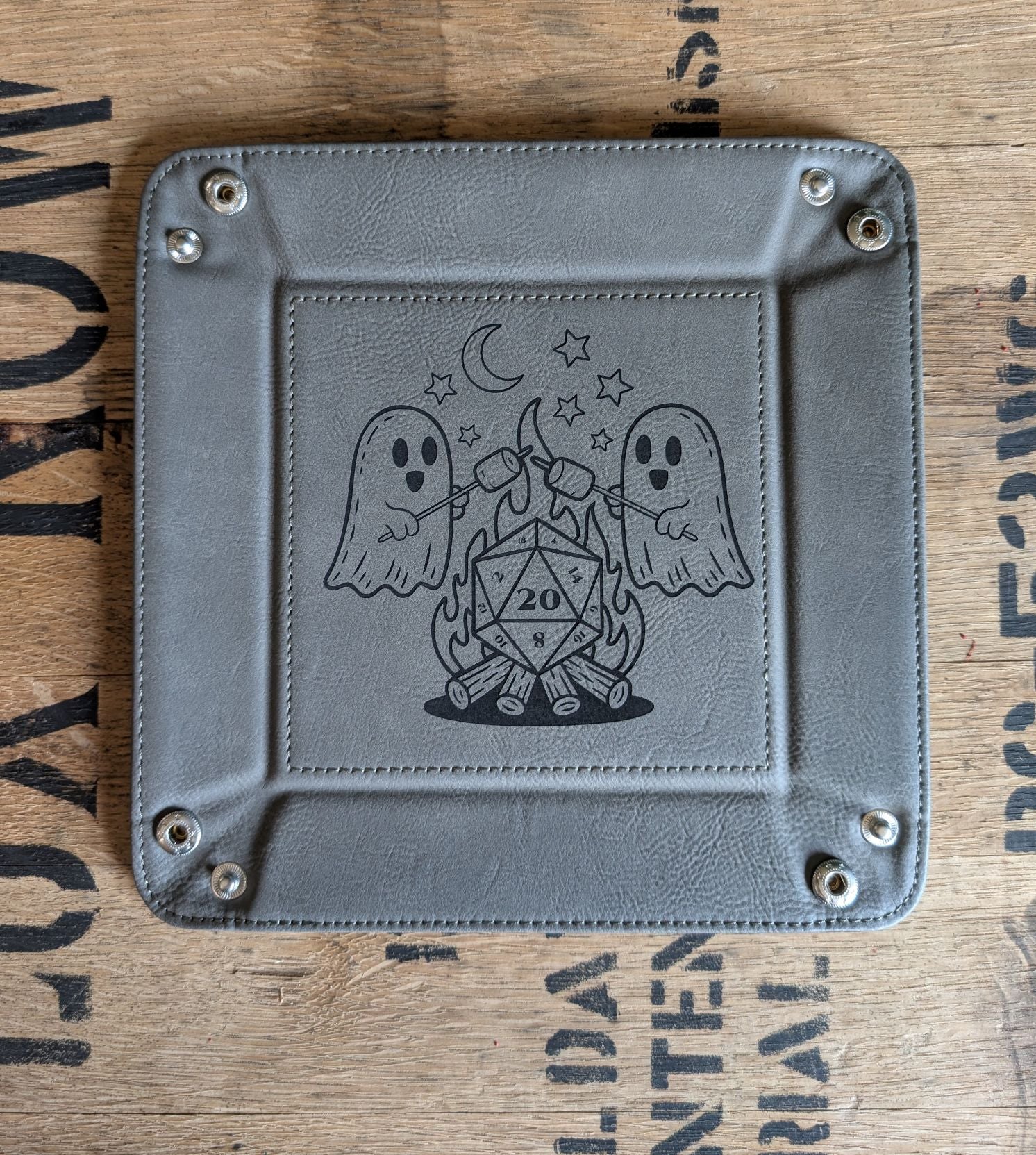Crit or Treat | Vegan Leather Dice Rolling Tray