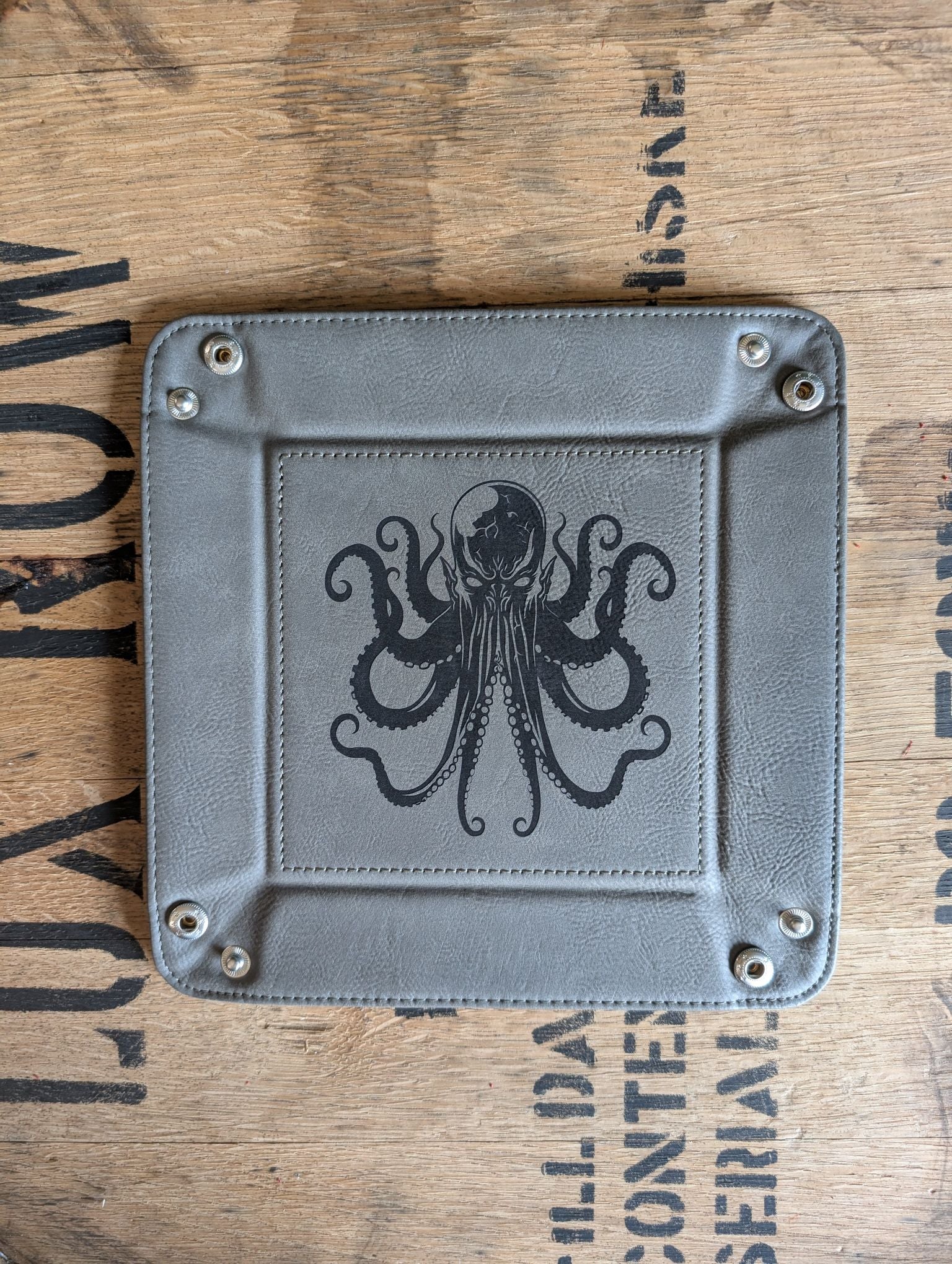 Hidden Horrors | Vegan Leather Dice Rolling Tray