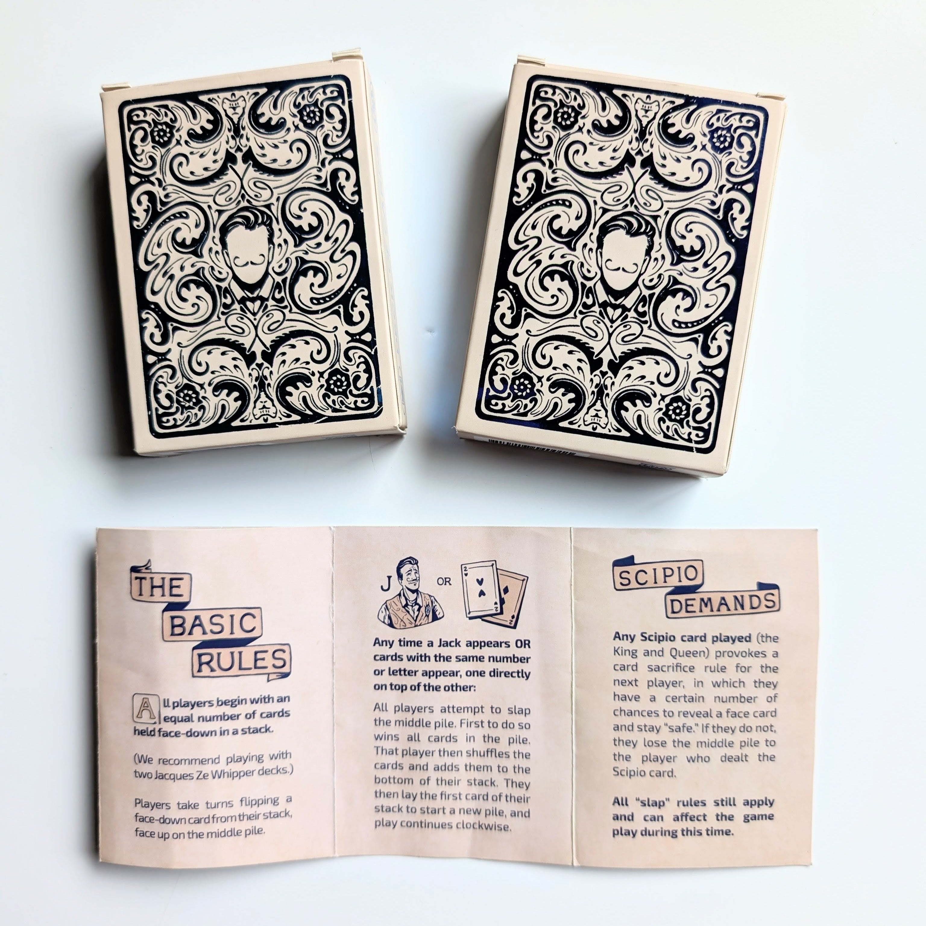 JZW | Card Deck with Game | 2 Sets of Cards