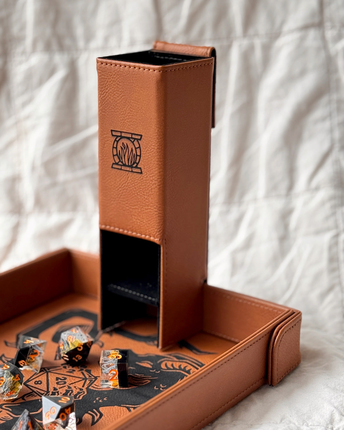 Collapsible Dice Tower | For Magnetic Trays and Landscape GM Screens