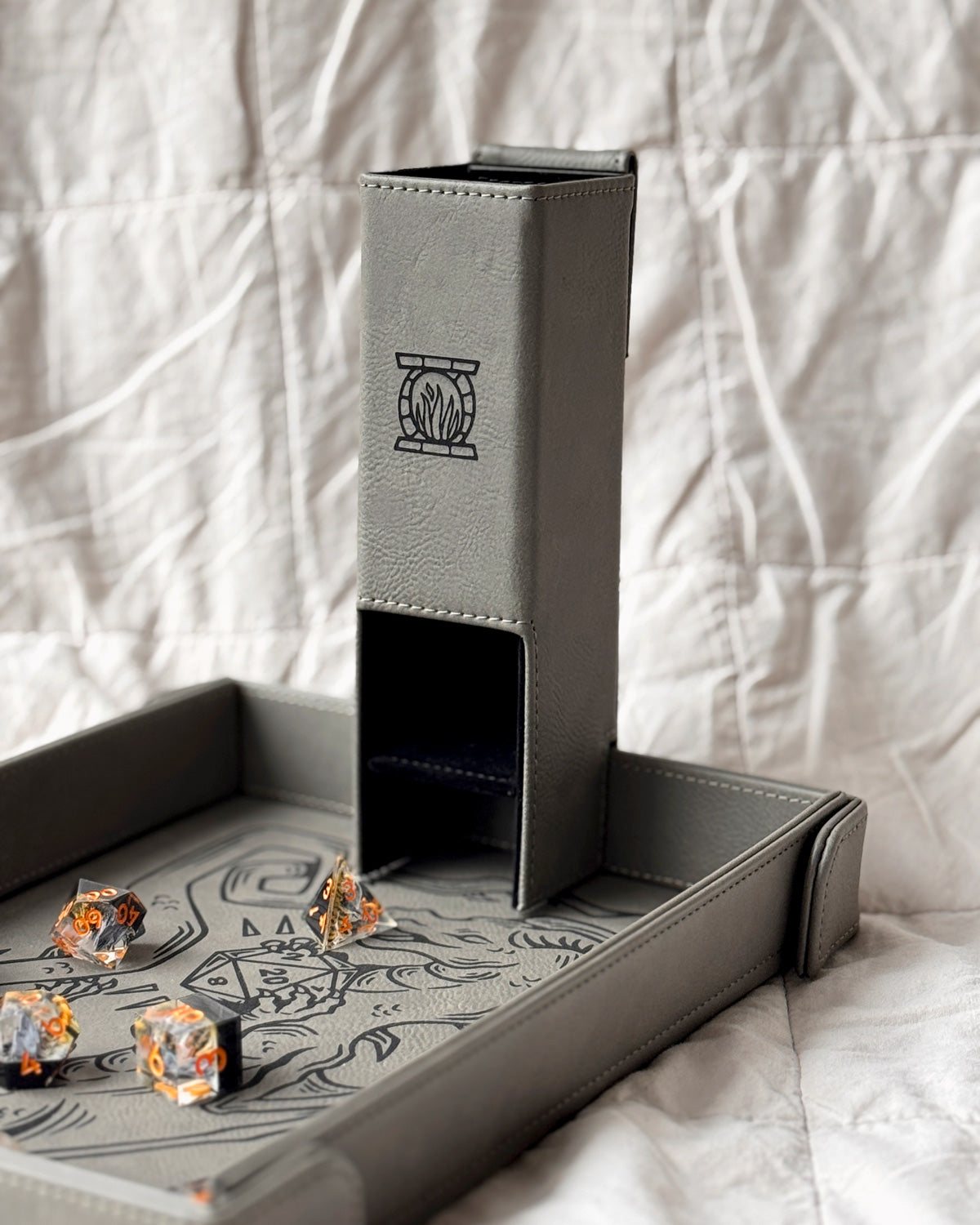 Collapsible Dice Tower | For Magnetic Trays and Landscape GM Screens