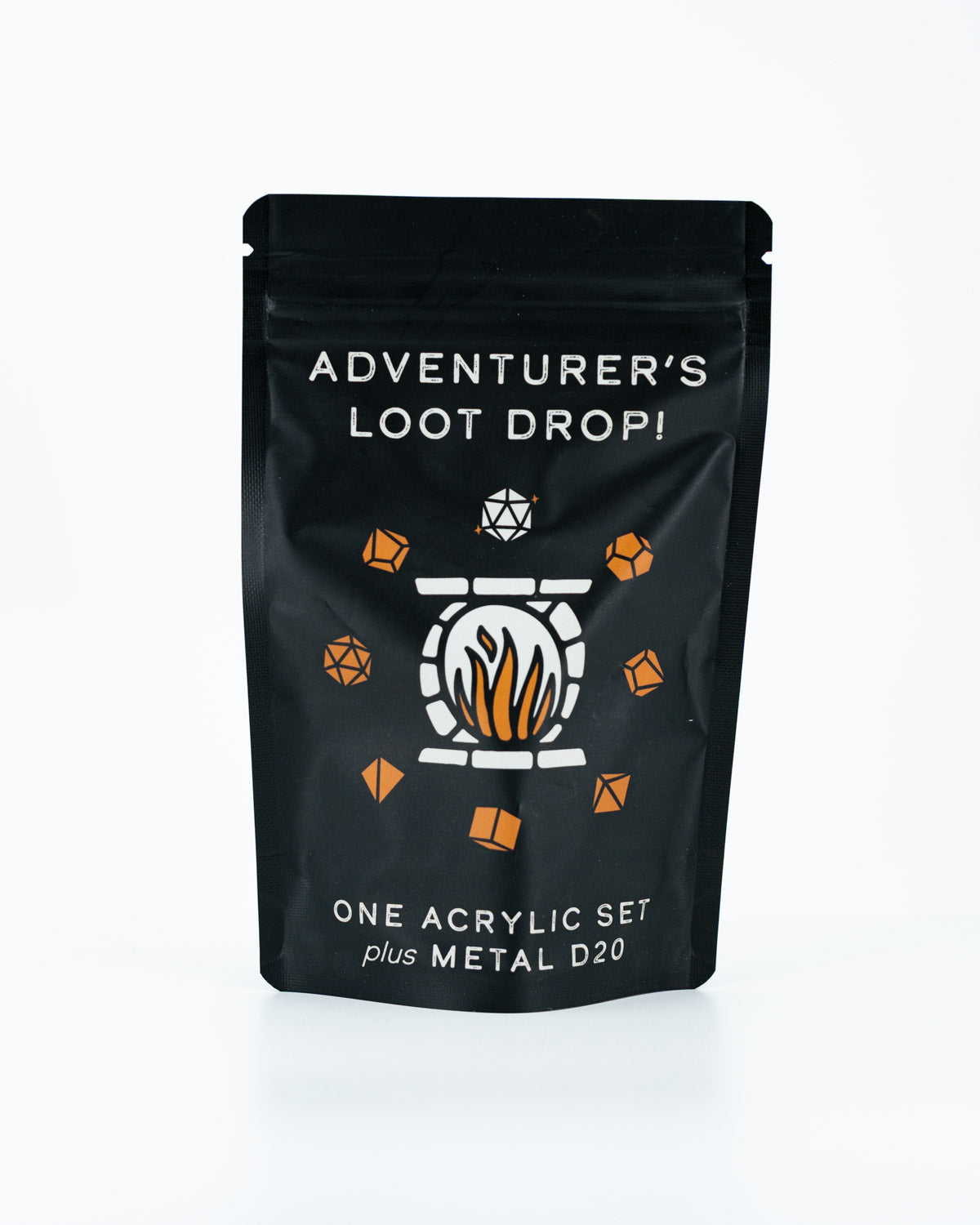 Acrylic Set + Metal D20 | Mystery Loot Drop