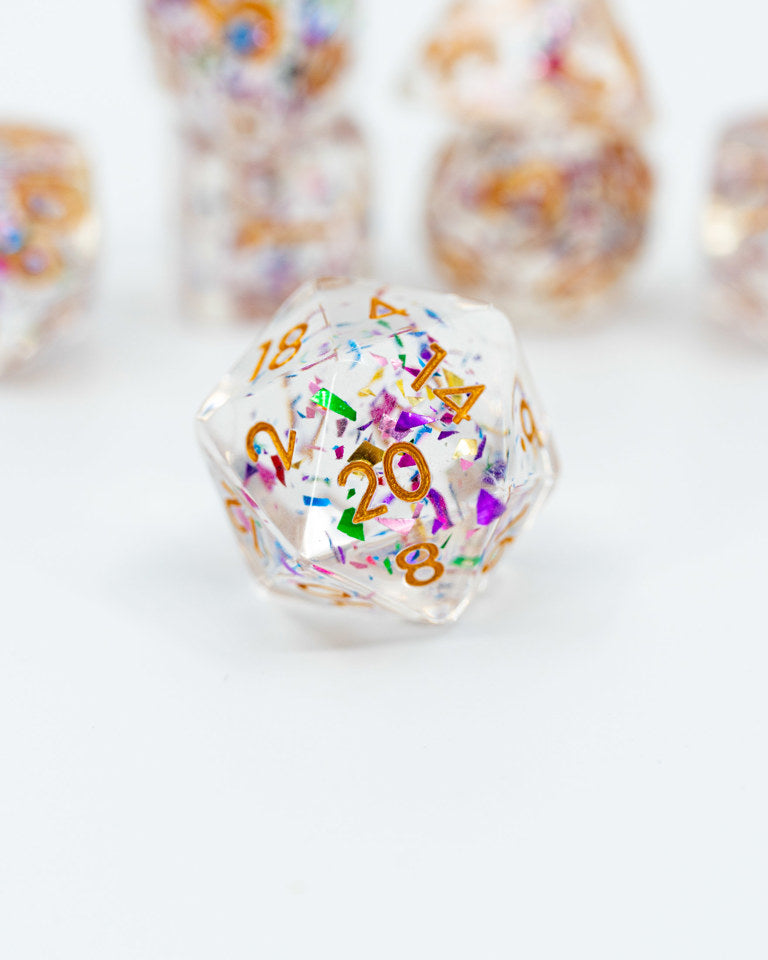 Confetti | 7 Piece Acrylic Dice Set