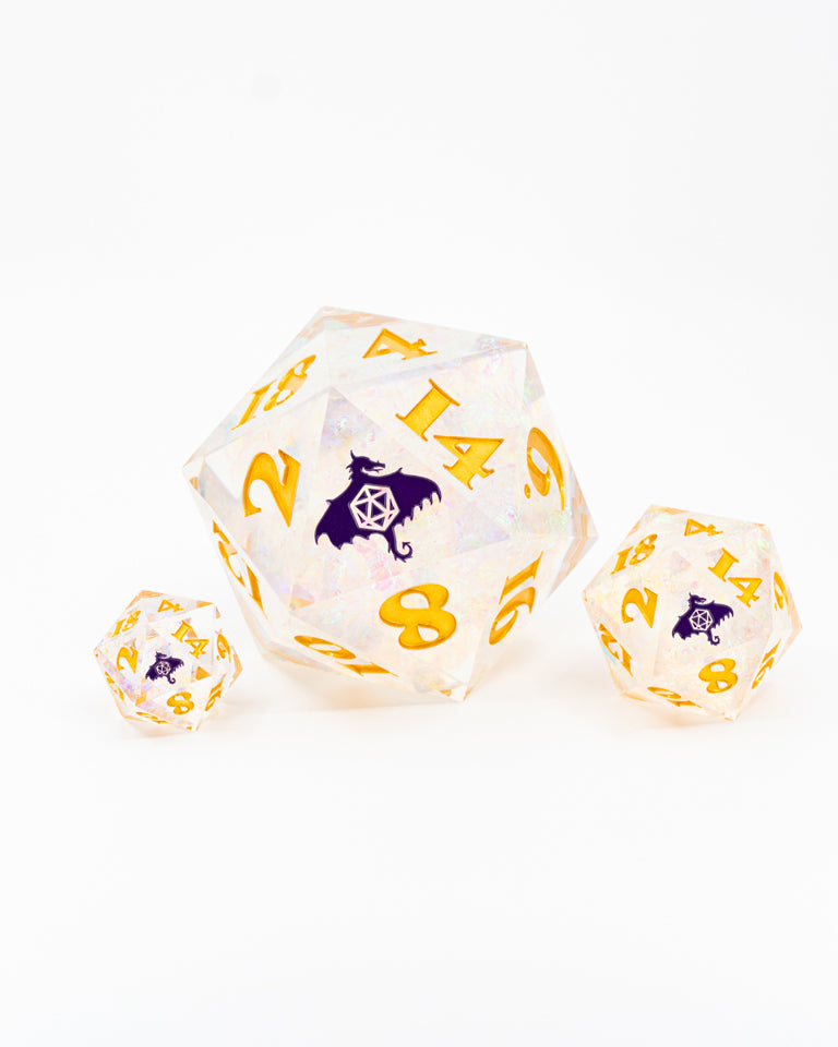 Willowbreath | 50mm Sharp Edge D20 - Emberglow Gaming