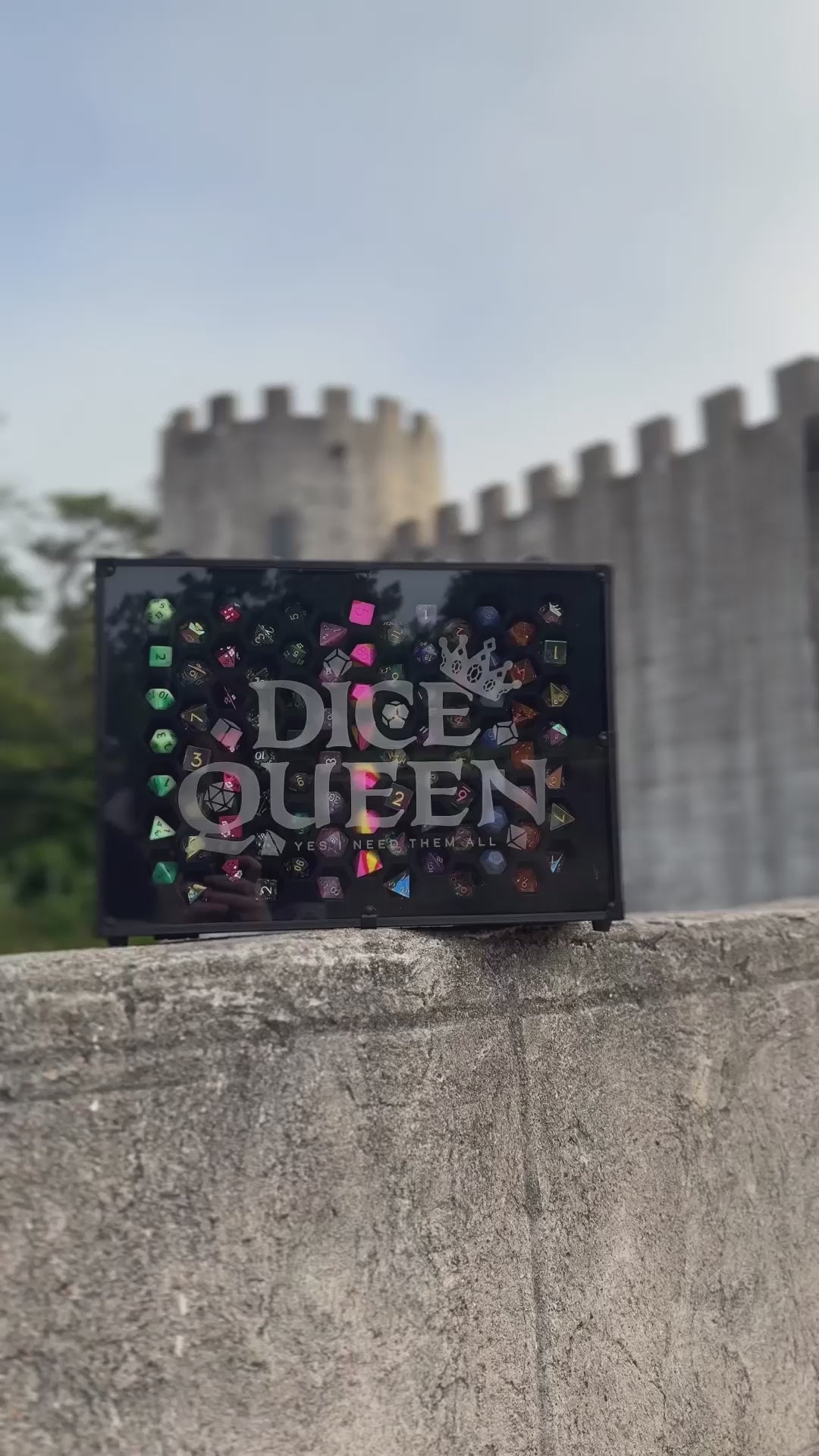 COLOSSAL Dice Queen | 66 Set Capacity | Plexi Glass Dice Display Case