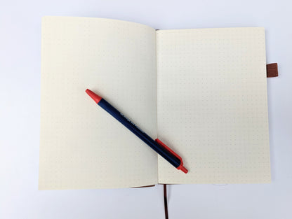 Vintage Dungeon Master | Vegan Leather Mini Dot Journal - Emberglow Gaming