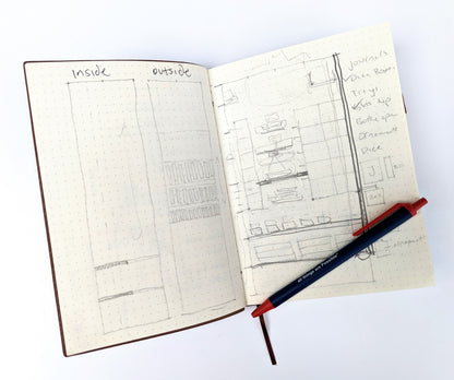 Vintage Dungeon Master | Vegan Leather Mini Dot Journal - Emberglow Gaming