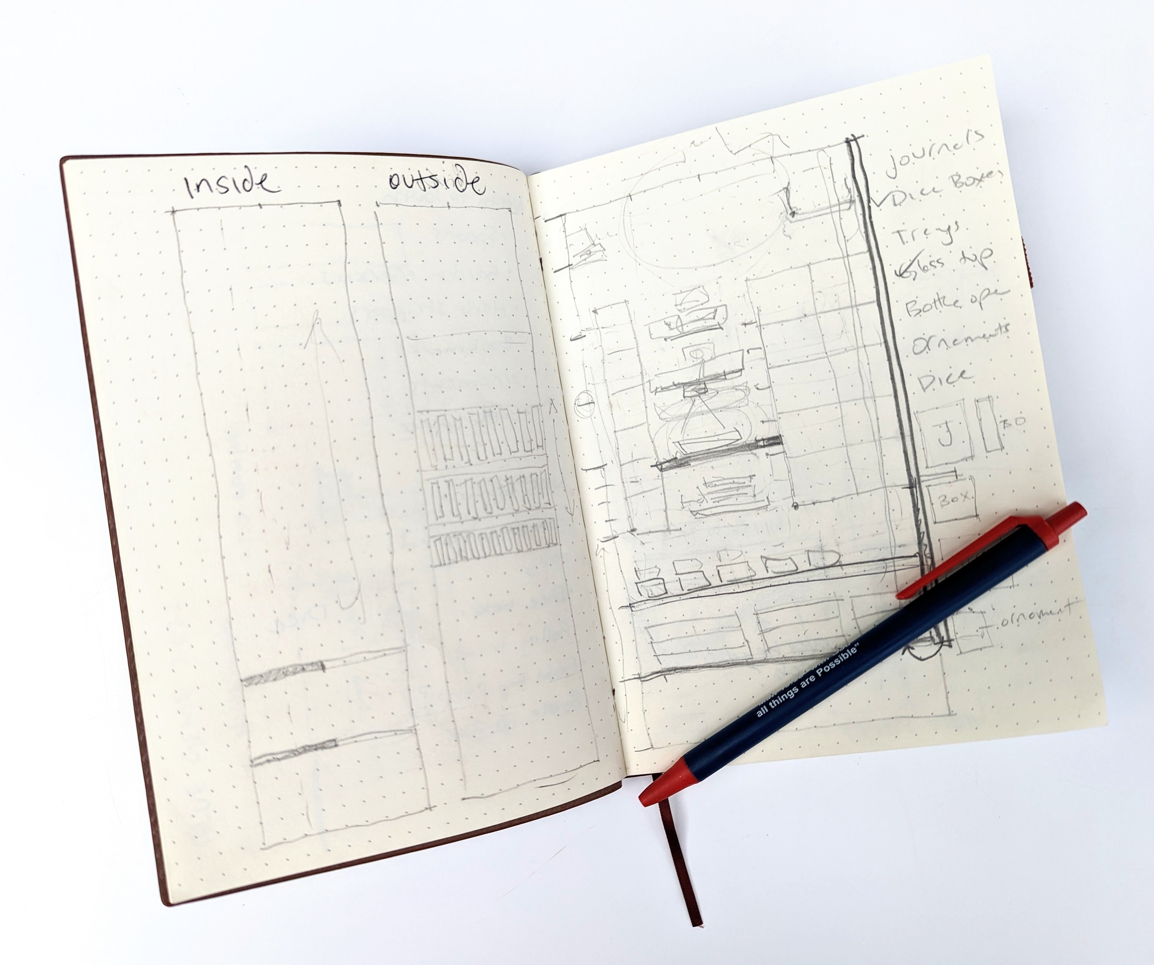 Quest Journal | Vegan Leather Mini Dot Journal - Emberglow Gaming