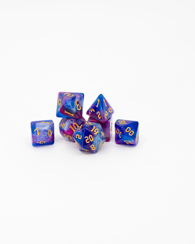 Witchlight Carnival | 7 Piece Acrylic Dice Set - Emberglow Gaming