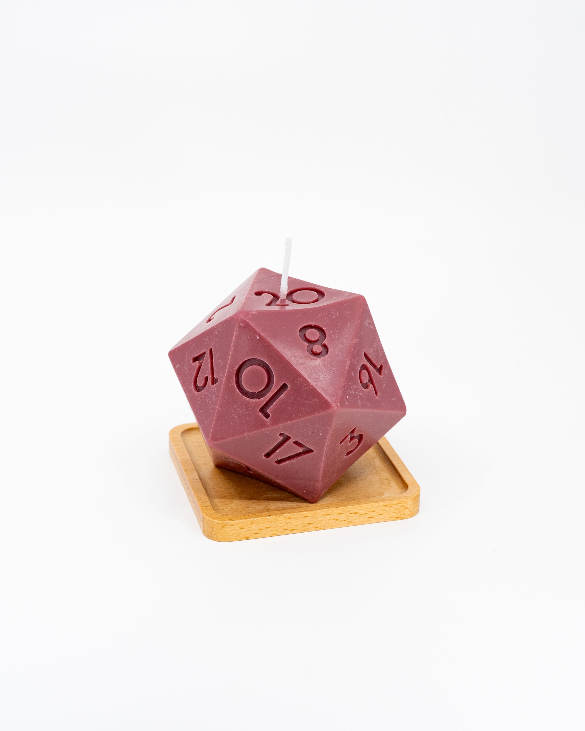 Long-Burn Soy/Beeswax D20 Aromatic DND Candle - Emberglow Gaming