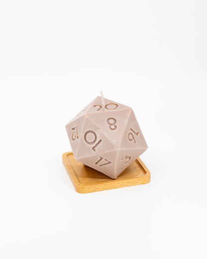 Long-Burn Soy/Beeswax D20 Aromatic DND Candle - Emberglow Gaming