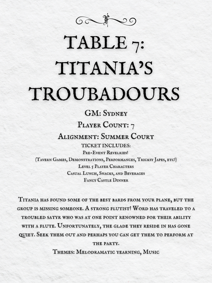 Crits and Castles 4: The Fete of the Feycourts - Saturday