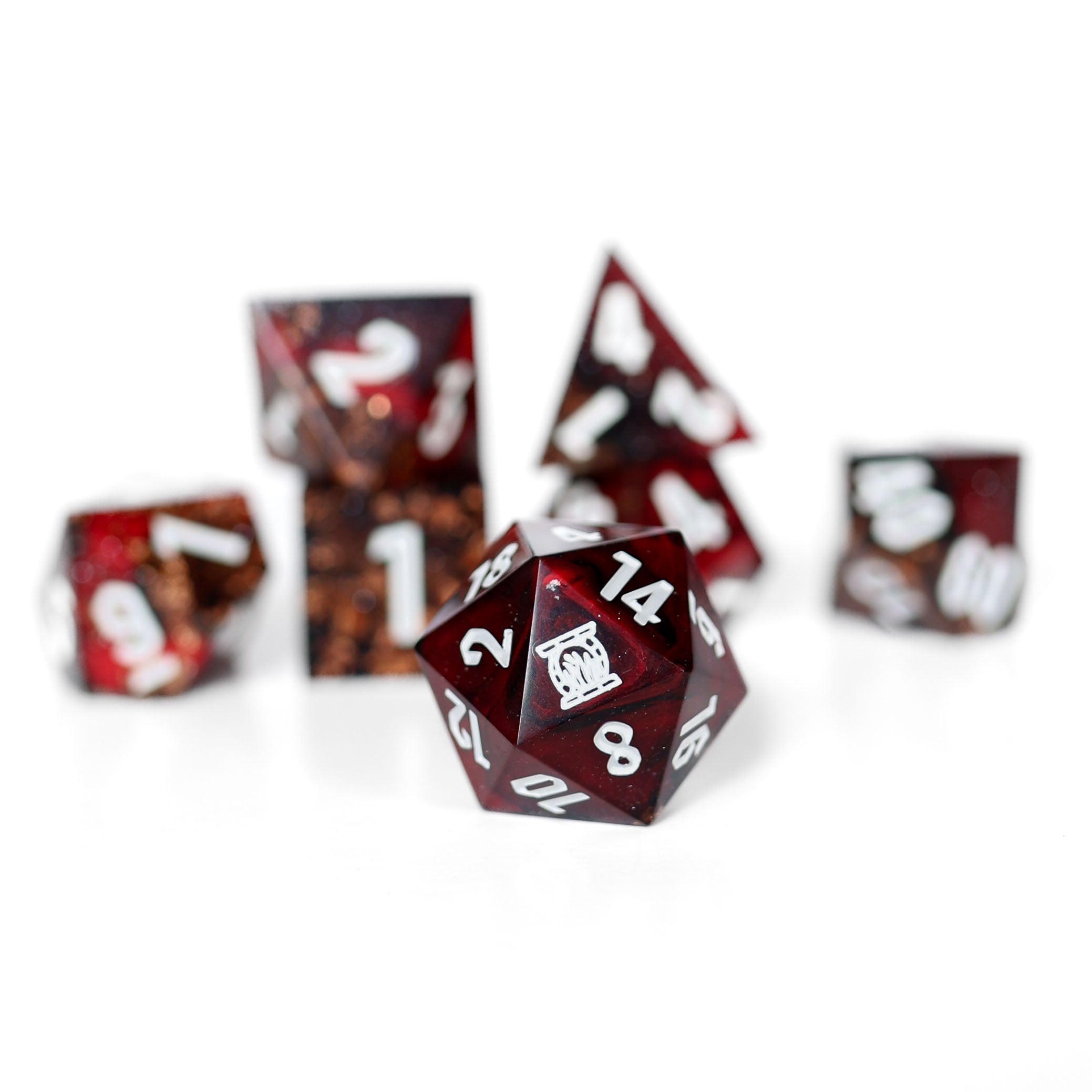 Maul | Emberglow Original | 7 Piece Sharp Edge Resin Dice Set