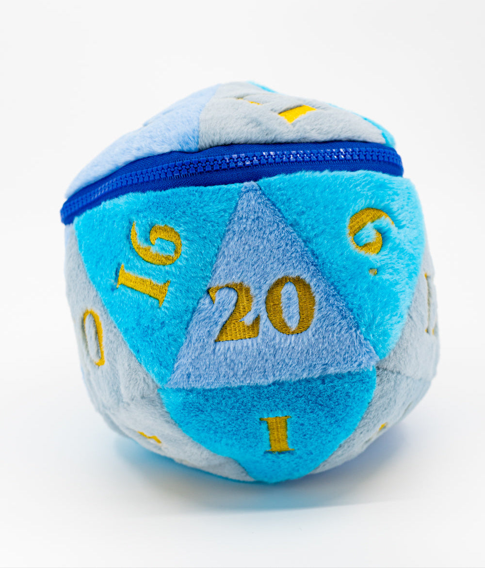 Lil' Lucky - 6.5" Stuffed D20 Plushie - Emberglow Gaming