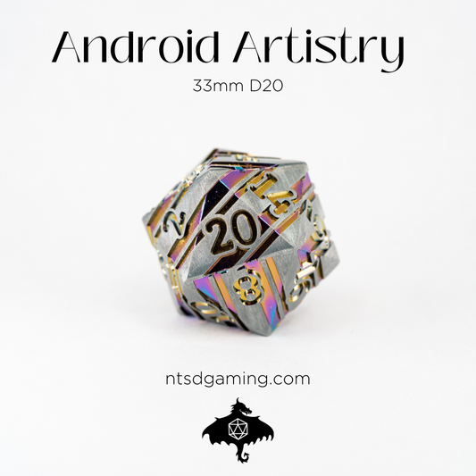 Android Artistry | 33MM Metal D20 - Emberglow Gaming