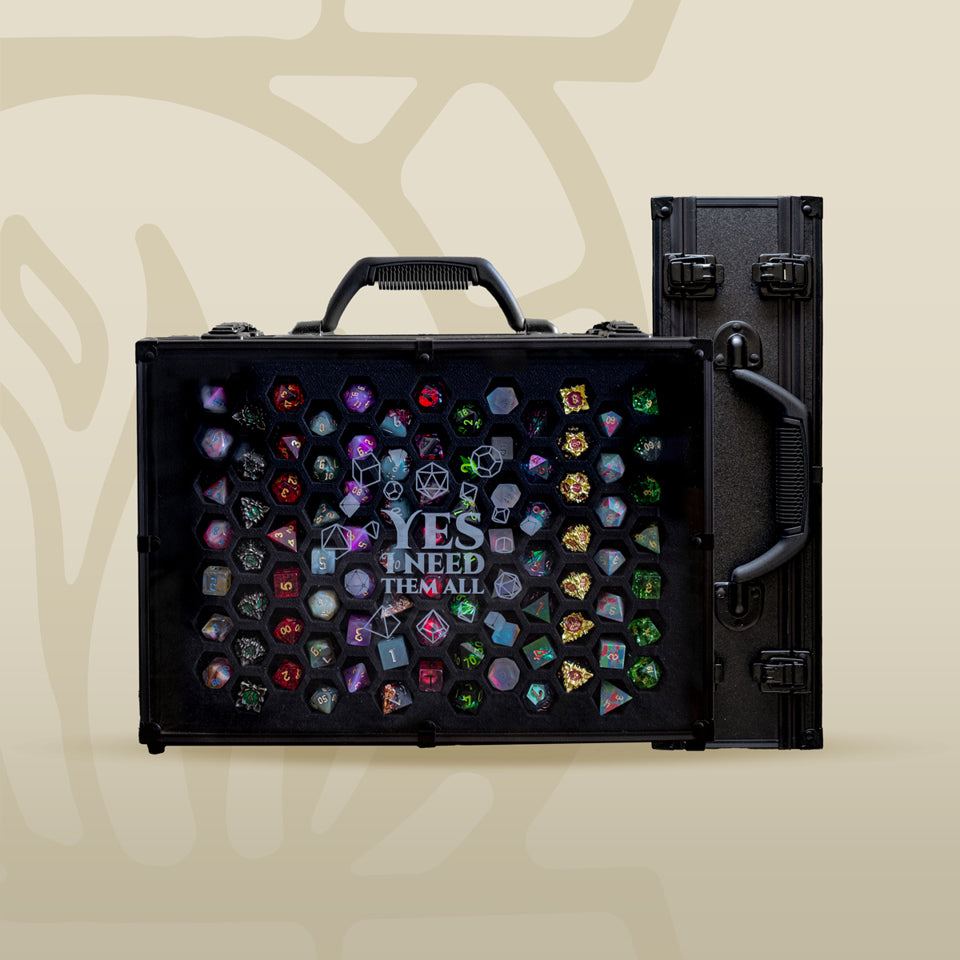 COLOSSAL Yes I Need Them All | 66 Set Capacity | Plexi Glass Dice Display Case