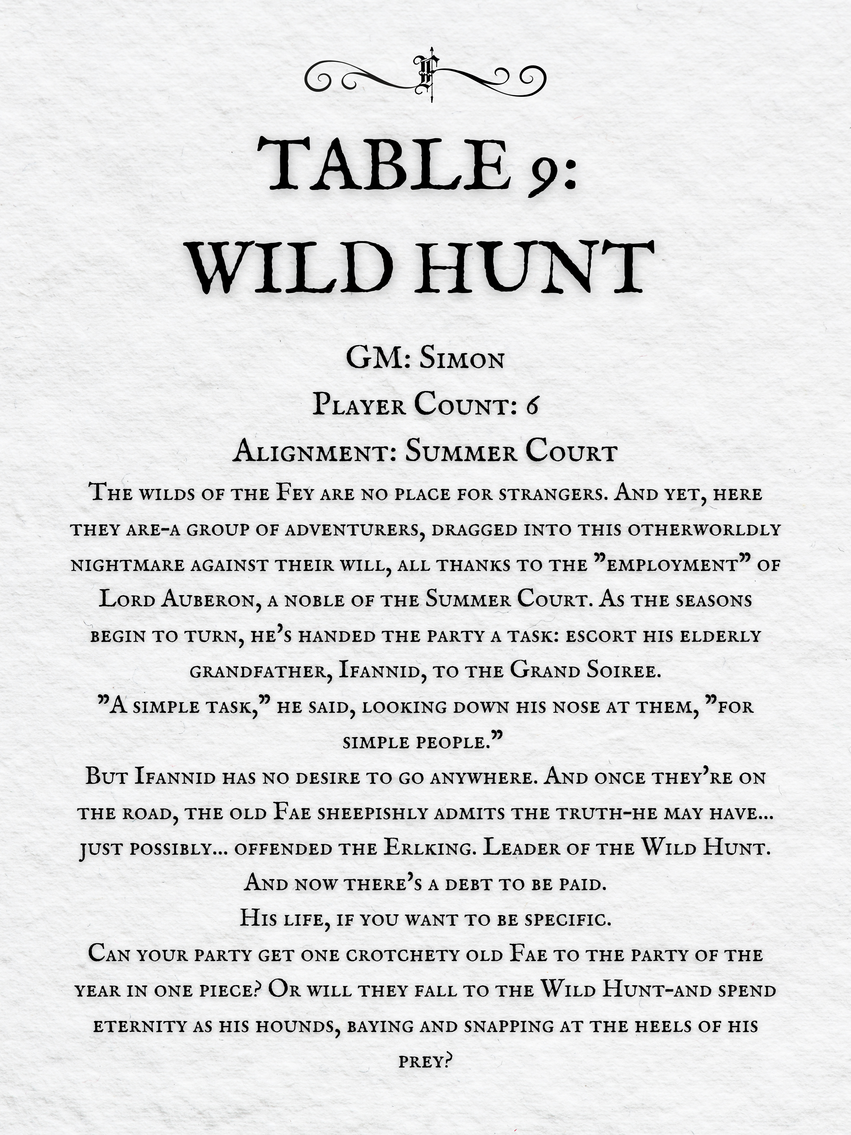 Crits and Castles 4: The Fete of the Feycourts - Saturday