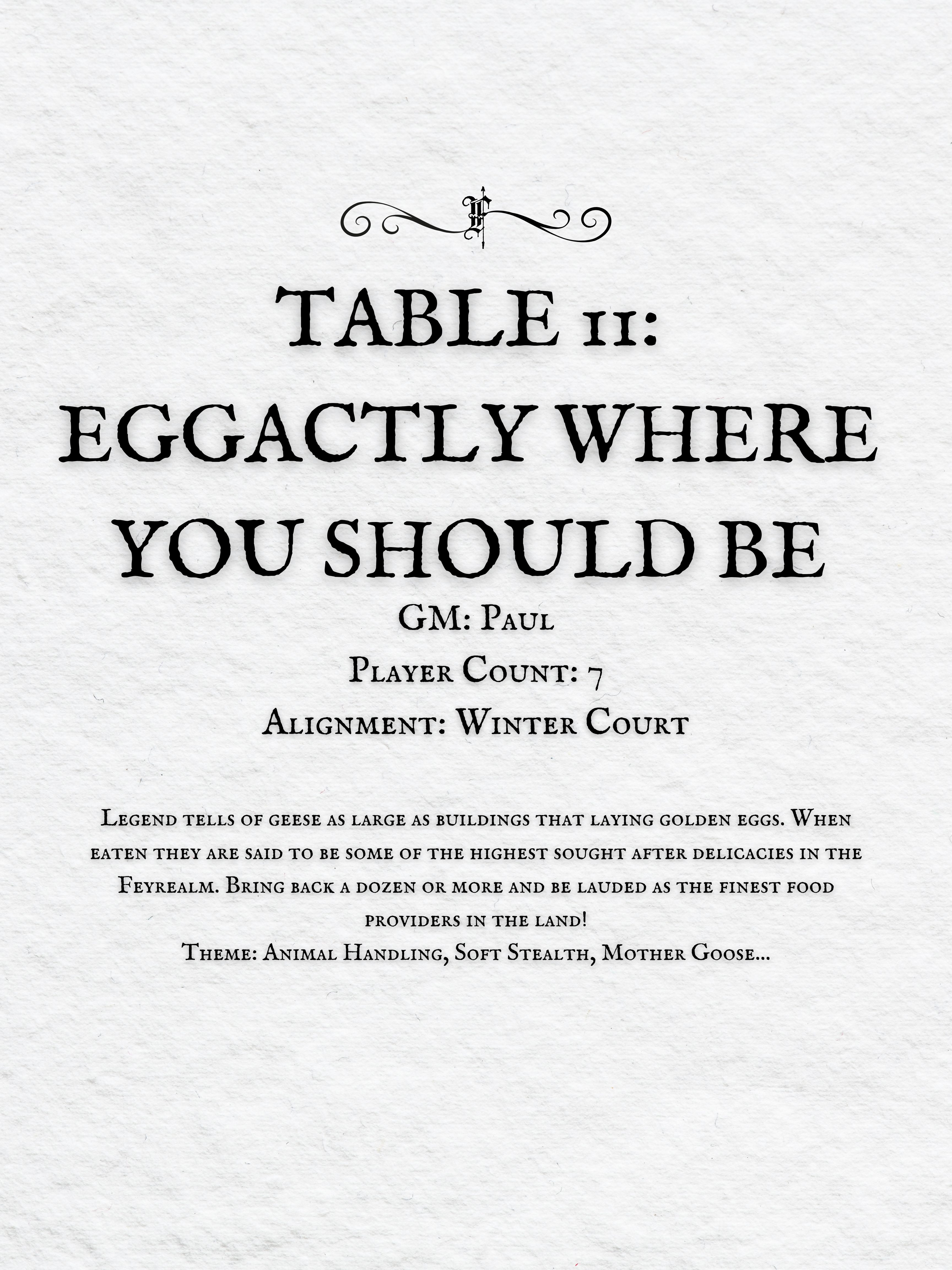 Crits and Castles 4: The Fete of the Feycourts - Saturday