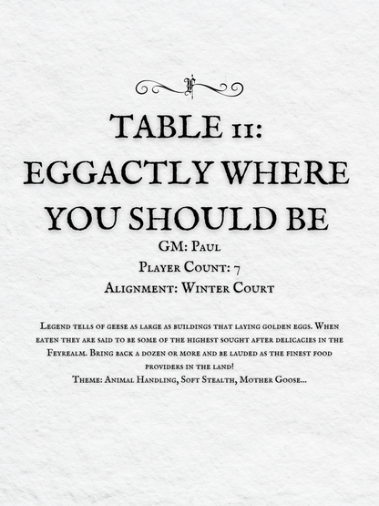 Crits and Castles 4: The Fete of the Feycourts - Saturday