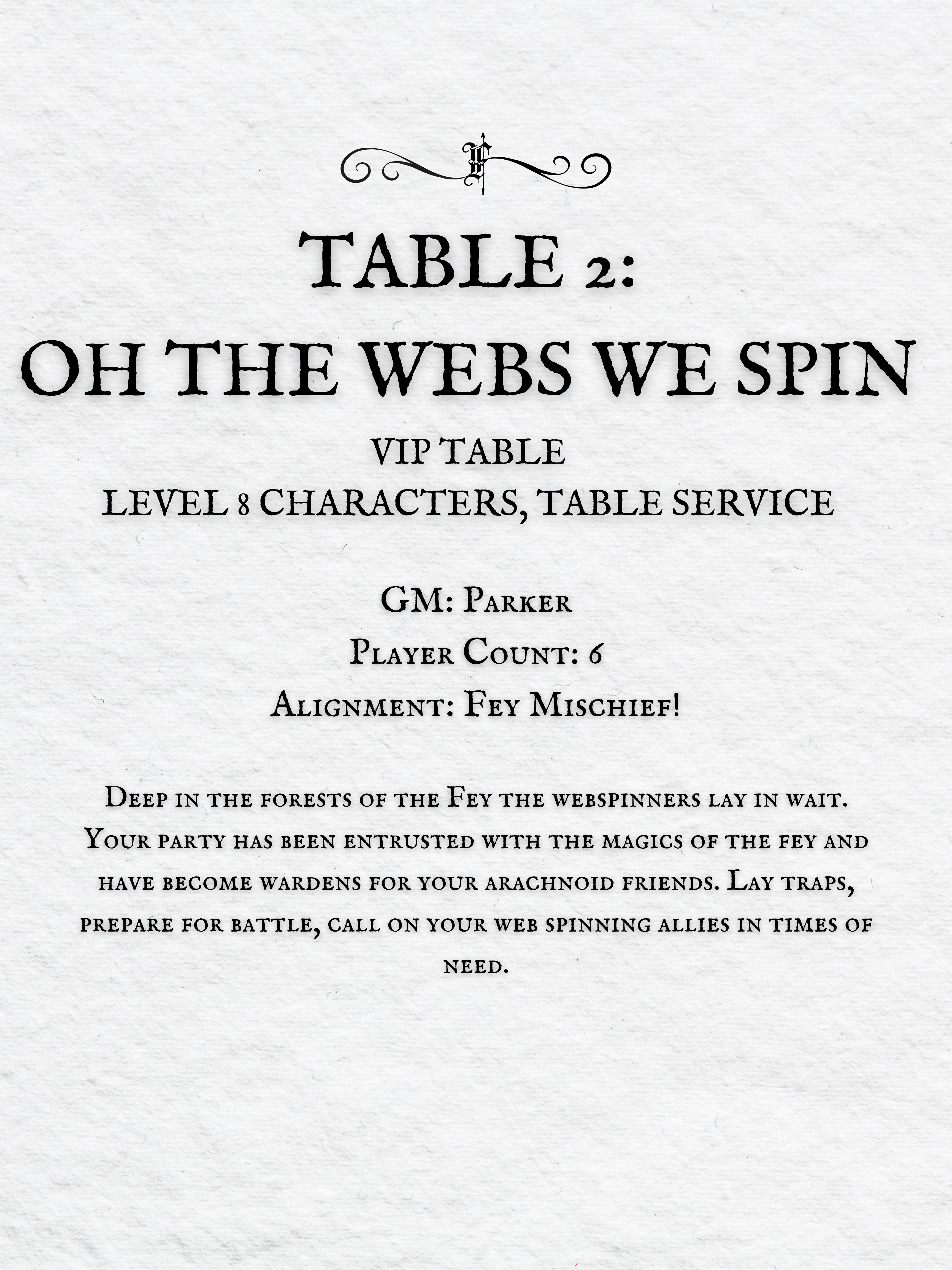 Crits and Castles 4: The Fete of the Feycourts - Sunday