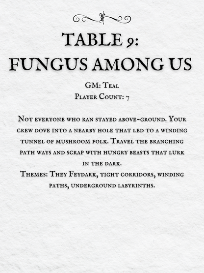 Crits and Castles 4: The Fete of the Feycourts - Sunday