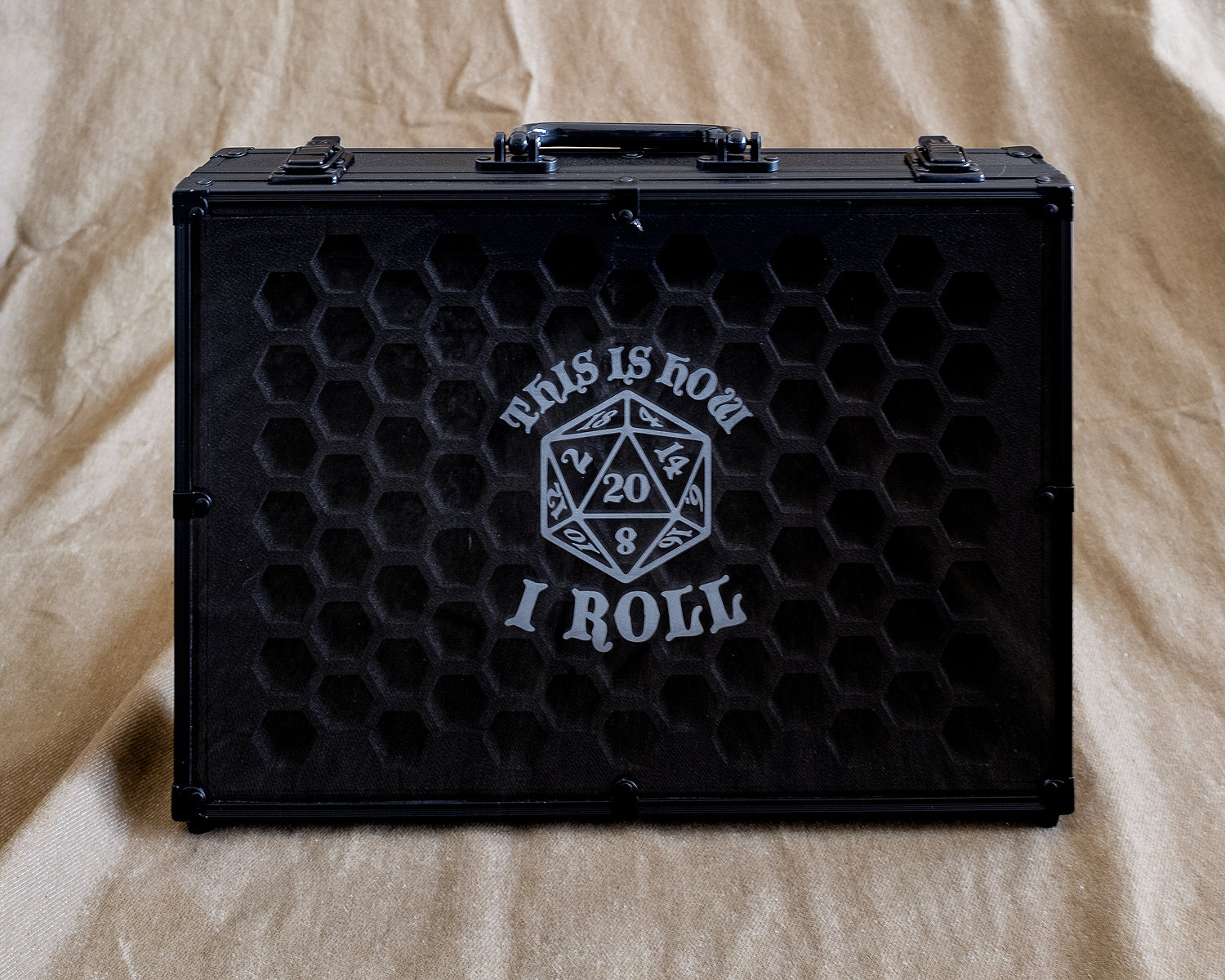 This Is How I Roll | 26 Set Capacity | Plexi Glass Chest of Hoarding Dice Display Case - Emberglow Gaming
