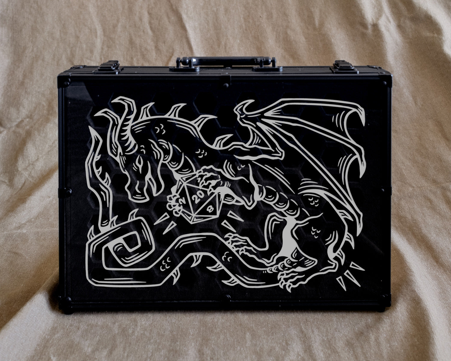 Dice Wyrm (Light) | 26 Set Capacity | Plexi Glass Chest of Hoarding Dice Display Case