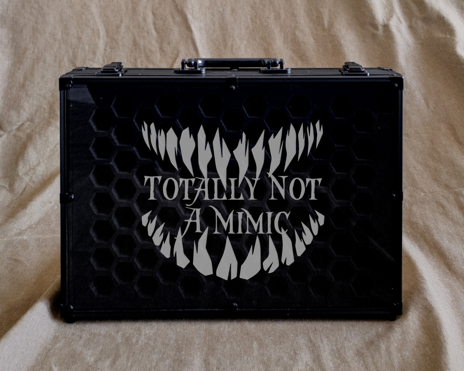 Totally not a mimic | 26 Set Capacity | Plexi Glass Chest of Hoarding Dice Display Case