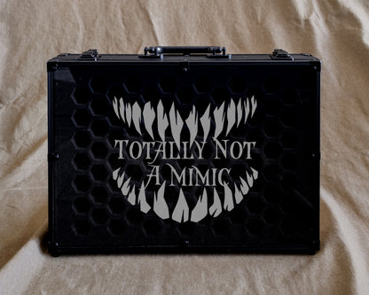 Totally not a mimic | 26 Set Capacity | Plexi Glass Chest of Hoarding Dice Display Case