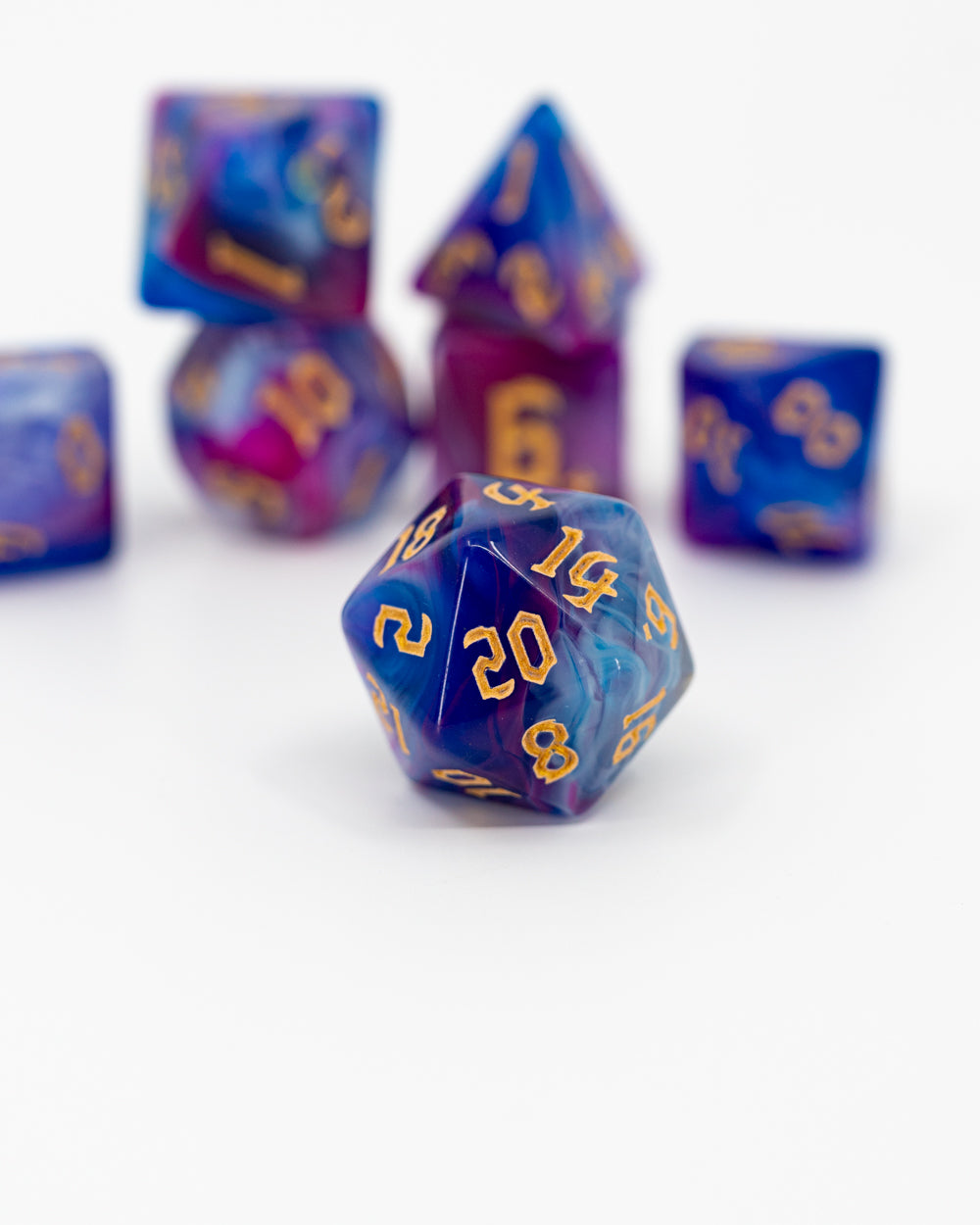 Witchlight Carnival | 7 Piece Acrylic Dice Set - Emberglow Gaming