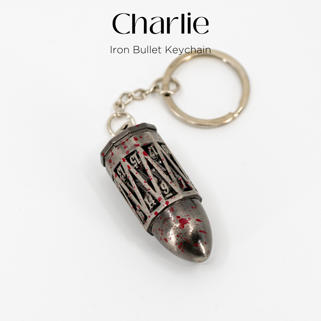 Charlie | Iron Bullet Keychain with Micro Metal Set - Emberglow Gaming