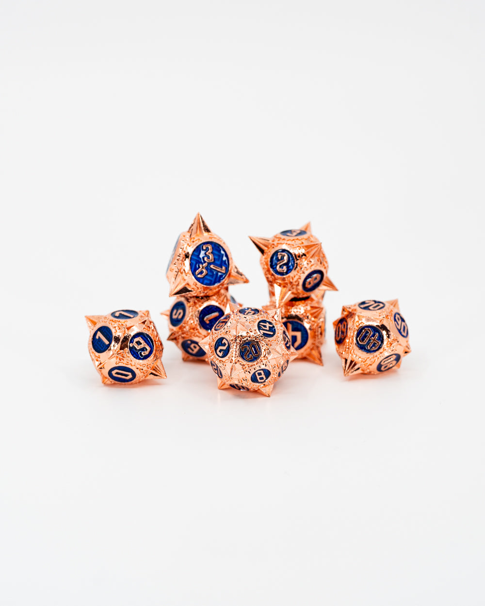 Morning Star | 7 Piece Metal Dice Set - Emberglow Gaming