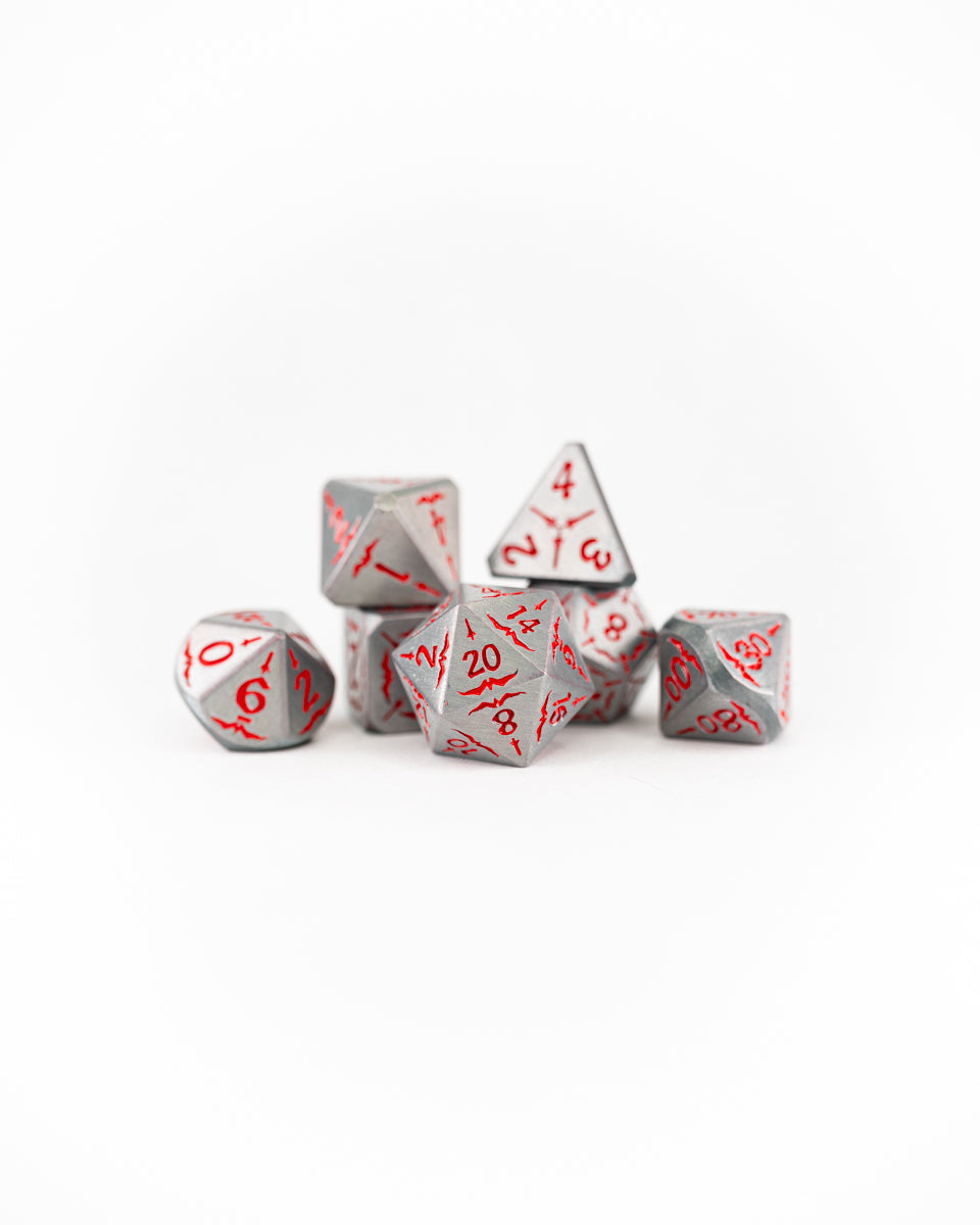 Eldritch Knight | 7 Piece Metal Dice Set - Emberglow Gaming