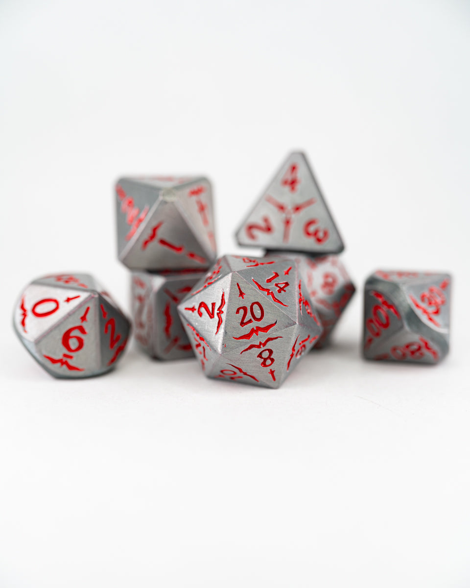 Eldritch Knight | 7 Piece Metal Dice Set - Emberglow Gaming