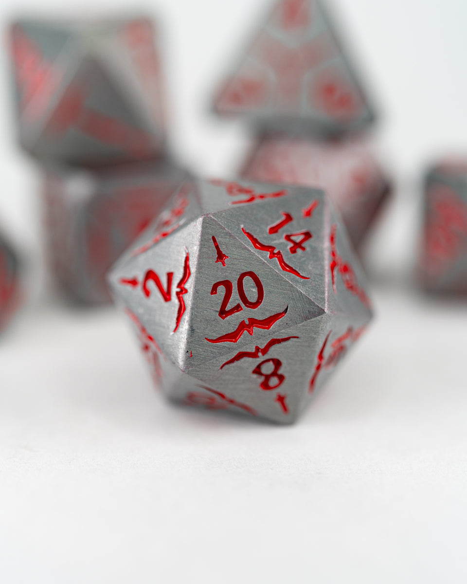 Eldritch Knight | 7 Piece Metal Dice Set - Emberglow Gaming